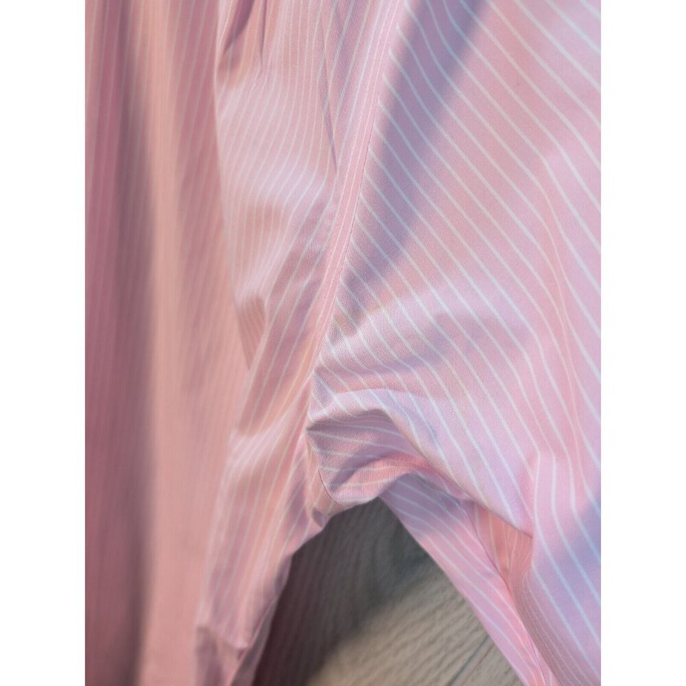 Ralph Lauren Mens Dress Shirt Pink White Striped Classic Fit Non-Iron 16.5 32/33 - Picture 8 of 9